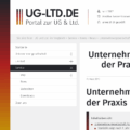 Unternehmergesellschaft (UG) in der Praxis